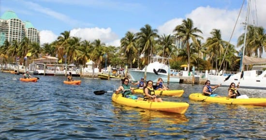 Beach Kayaking in the Marina