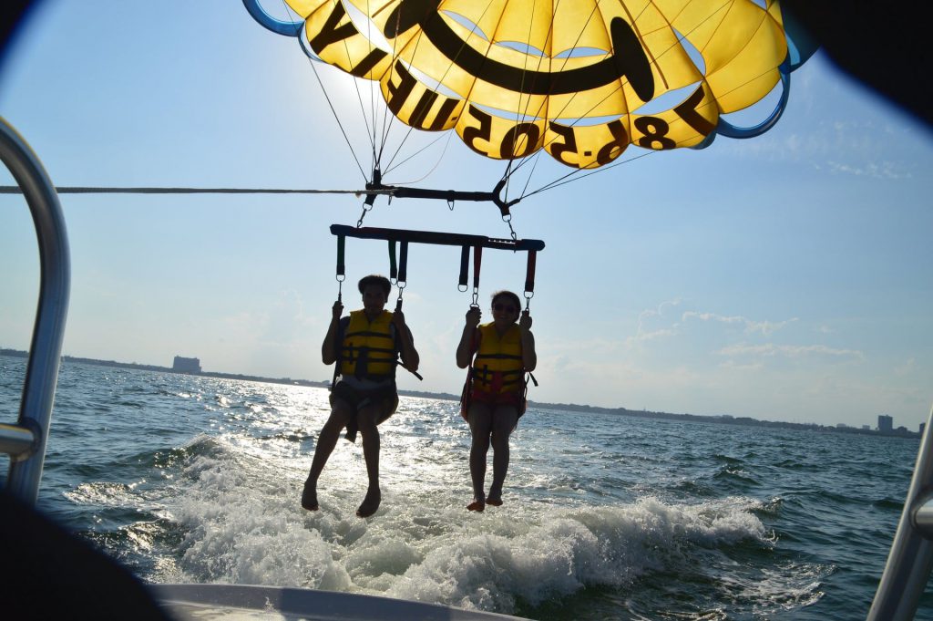 Parasailing by Miami Sunset